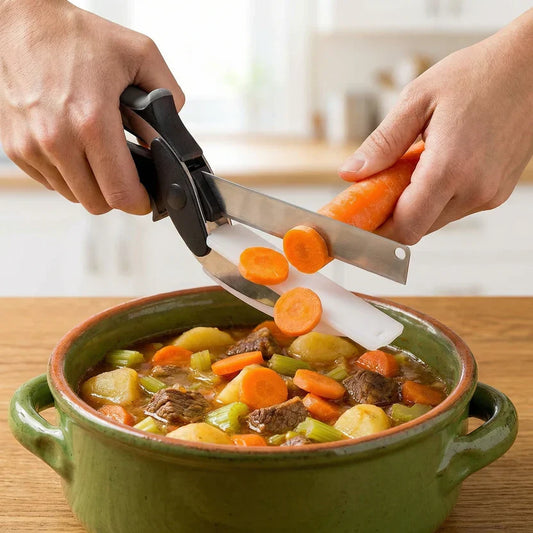 QuickSlice 2-in-1 Kitchen Chopper & Cutter